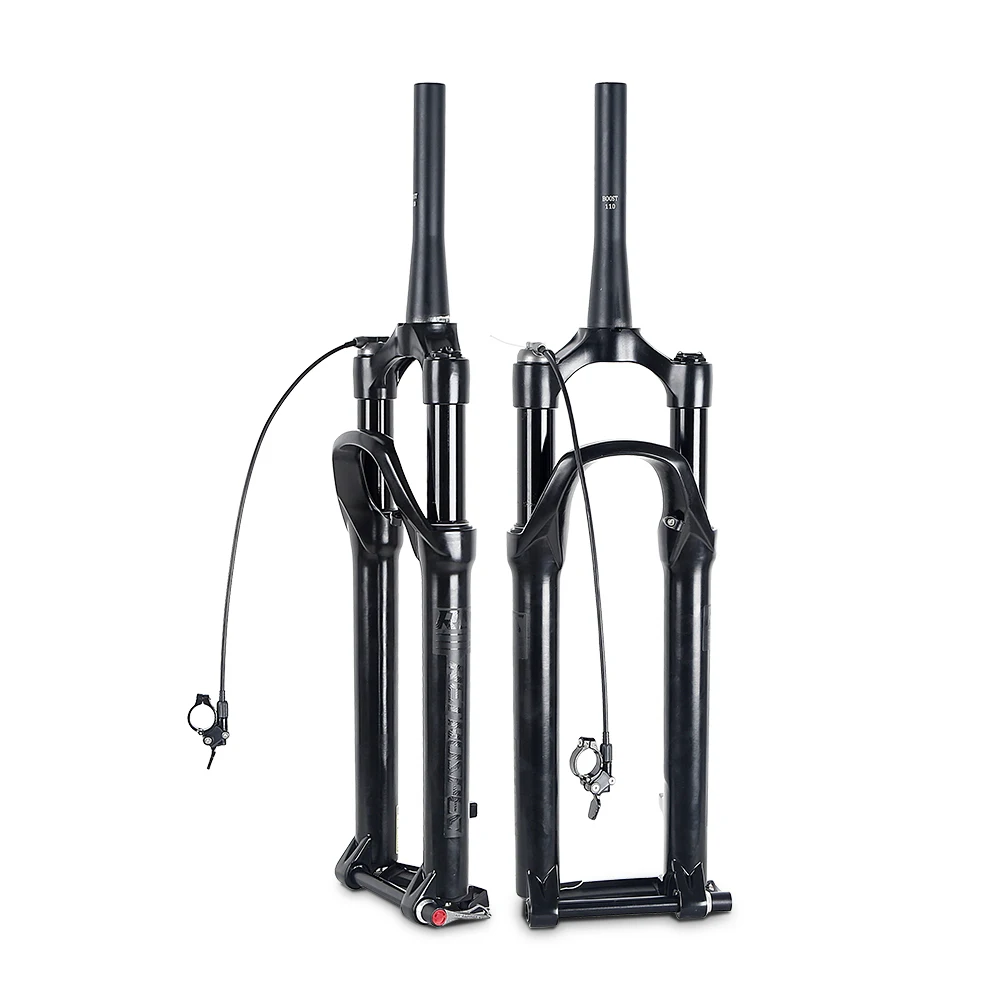 High-strength 27.5 29 Inch Mountain Bike Fork MgAl Alloy Air Remote Bicycle Front Suspension Fork 15*110 Thru Axle
High-strength 27.5 29 Inch Mountain Bike Fork MgAl Alloy Air Remote Bicycle Front Suspension Fork 15*110 Thru Axle