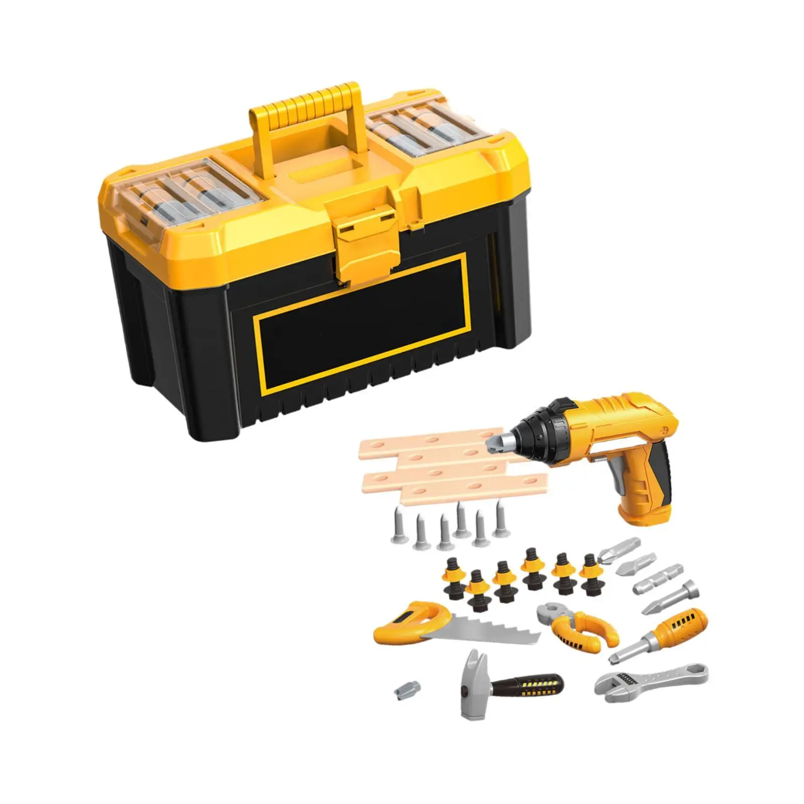 35Pcs Kid Tool Set Construction Tools Electronic Toy Drill Toddler Tool Set Manual Drill Tool Play Set for Ages 3-5 Boy Kids
35Pcs Kid Tool Set Construction Tools Electronic Toy Drill Toddler Tool Set Manual Drill Tool Play Set for Ages 3-5 Boy Kids