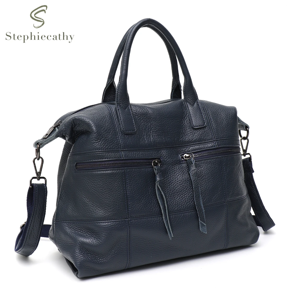 SC Women Luxury Real Leather Top-handle Bag Soft Texture Genuine Cowhide Multi Zip Pockets Slouchy Casual Daily Handbag Travel
SC Women Luxury Real Leather Top-handle Bag Soft Texture Genuine Cowhide Multi Zip Pockets Slouchy Casual Daily Handbag Travel
