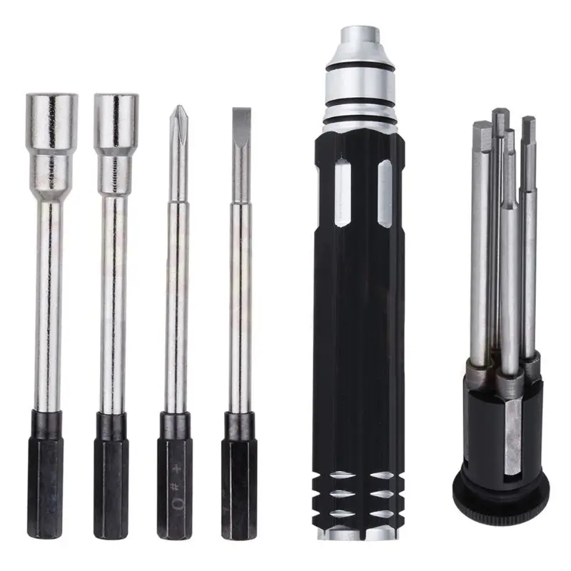 Professional Steel 8 in 1 Screwdriver Set Repair Tool Hexagon Socket for RC Car Plane Spanner
Professional Steel 8 in 1 Screwdriver Set Repair Tool Hexagon Socket for RC Car Plane Spanner