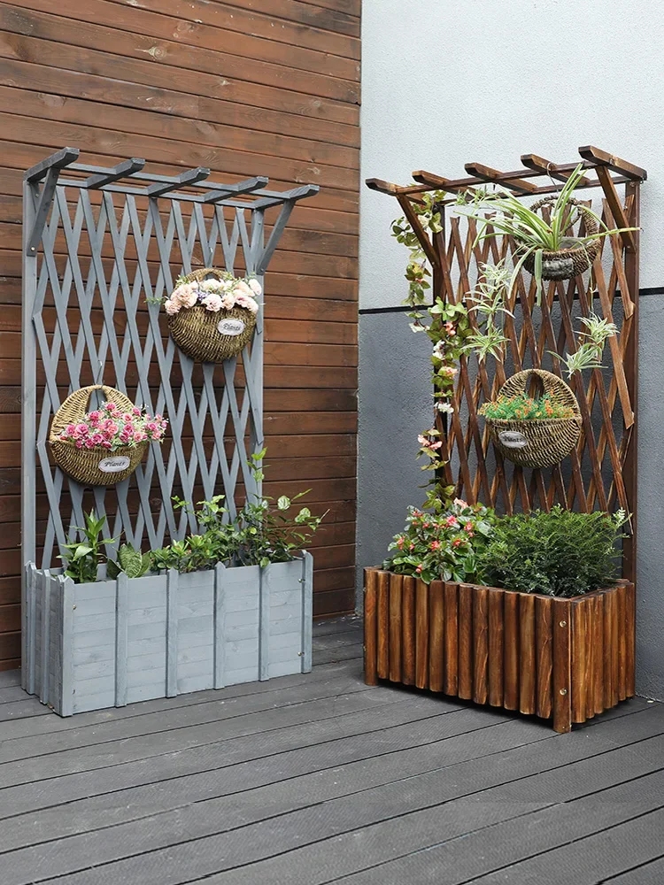 Outdoor anti-corrosion wooden fence, outdoor balcony grid, climbing vine flower rack, courtyard decoration fence
Outdoor anti-corrosion wooden fence, outdoor balcony grid, climbing vine flower rack, courtyard decoration fence