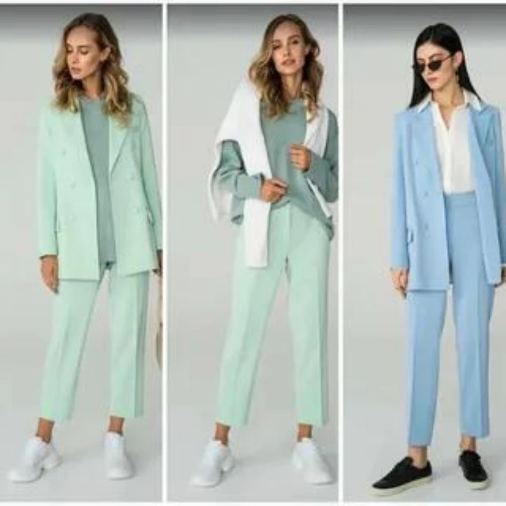 Summer Loose Solid Color Womens Suit Jacket Pants Blazer Formal Office Business Two-piece Peak Lapel Suits for Women Tuxedo
Summer Loose Solid Color Womens Suit Jacket Pants Blazer Formal Office Business Two-piece Peak Lapel Suits for Women Tuxedo