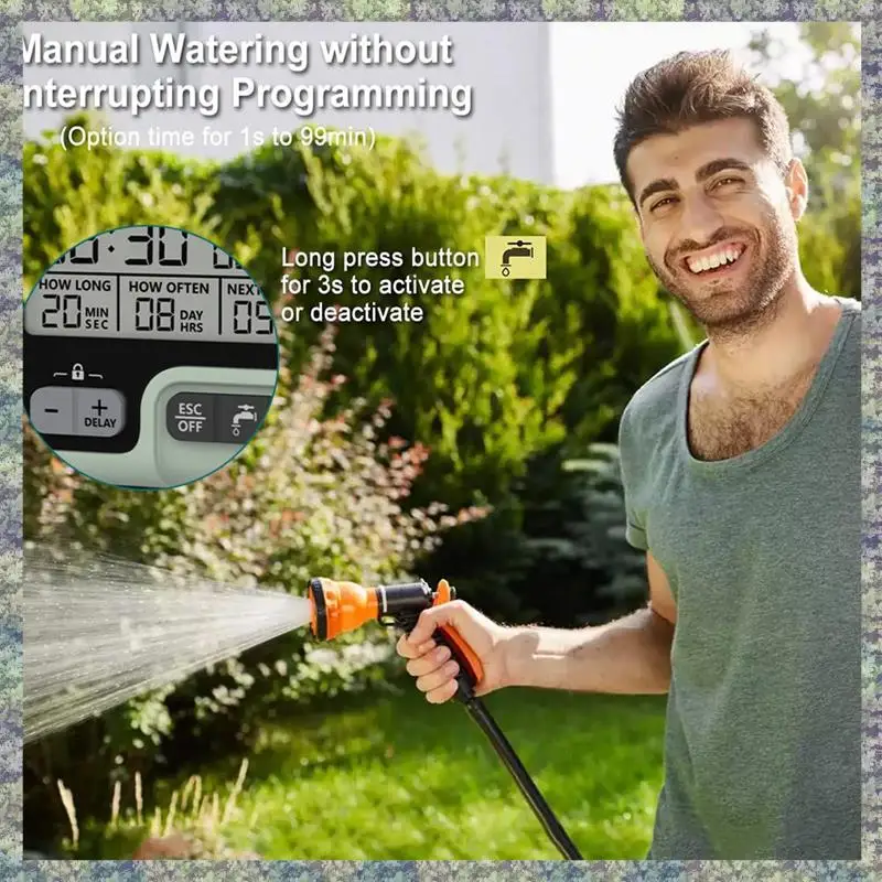 WON Automatic Watering Device Timer For Garden Hose, Auto & Manual Watering Control For Yard, Lawns B
WON Automatic Watering Device Timer For Garden Hose, Auto & Manual Watering Control For Yard, Lawns B