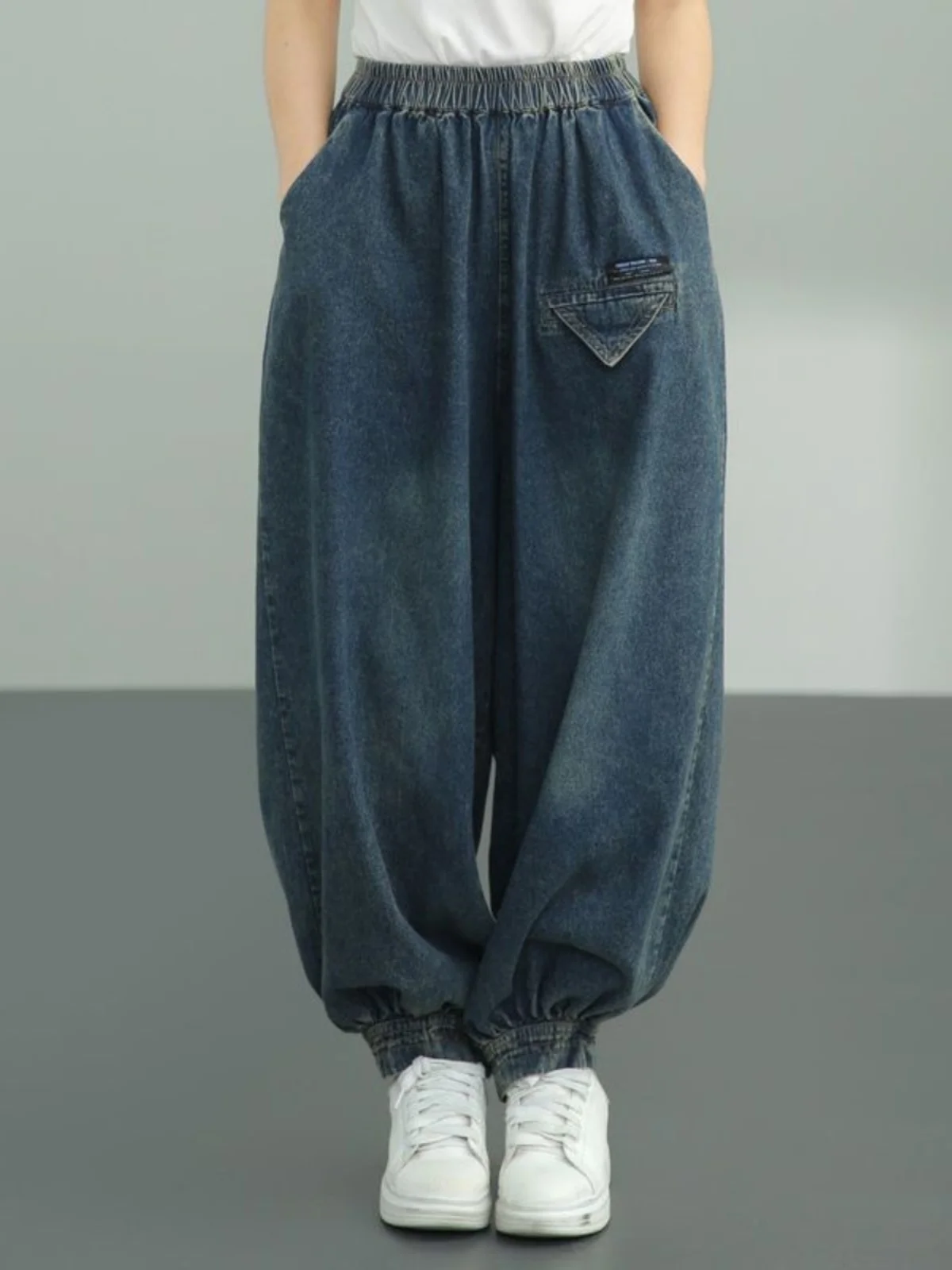 Ultra Soft Pure Cotton Vintage Denim Pants Loose Artistic Lantern Pants Women's Casual Loose Wide Leg Long Trousers
Ultra Soft Pure Cotton Vintage Denim Pants Loose Artistic Lantern Pants Women's Casual Loose Wide Leg Long Trousers