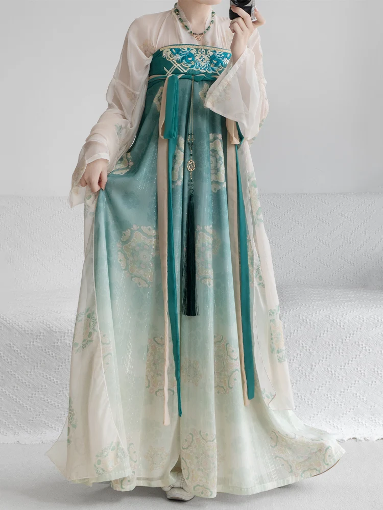 Оригинальный женский ханьфу Xianchuxi, весенне-летний, из 100% полиэфирного волокна, традиционный, в стиле династии Тан, длинная блузка-свитер
Оригинальный женский ханьфу Xianchuxi, весенне-летний, из 100% полиэфирного волокна, традиционный, в стиле династии Тан, длинная блузка-свитер