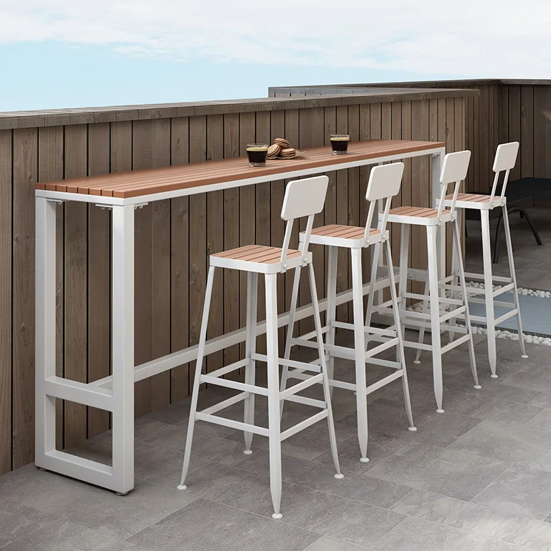 Customized outdoor solid wood tall tables and chairs Household plastic wood bar tables and chairs against the wall Restaurant Ba
Customized outdoor solid wood tall tables and chairs Household plastic wood bar tables and chairs against the wall Restaurant Ba
