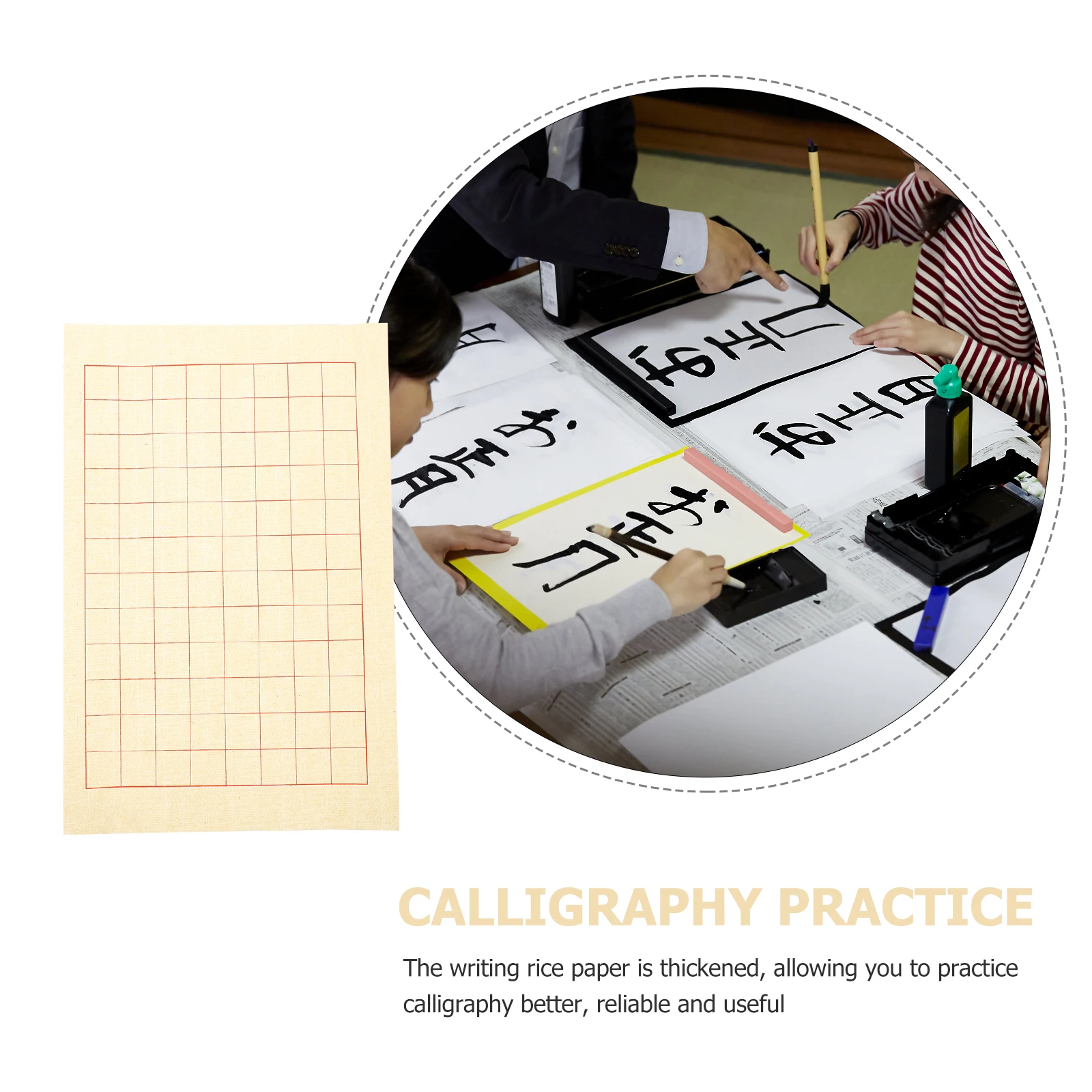 Calligraphy Practice Paper Thickened Xuan Rice Writing Sheets for Chinese Calligraphy Beginners Smooth Odorless Durable
Calligraphy Practice Paper Thickened Xuan Rice Writing Sheets for Chinese Calligraphy Beginners Smooth Odorless Durable
