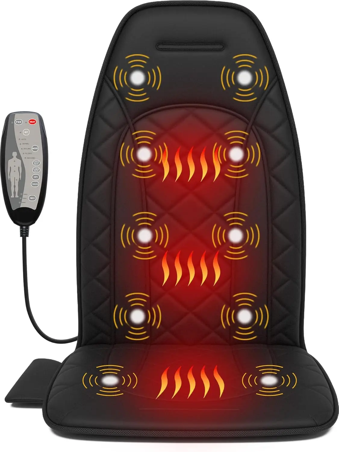 Vibration Massage Seat Cushion with Heat, 10 Motors, 5 Modes for Office and Home Use
Vibration Massage Seat Cushion with Heat, 10 Motors, 5 Modes for Office and Home Use