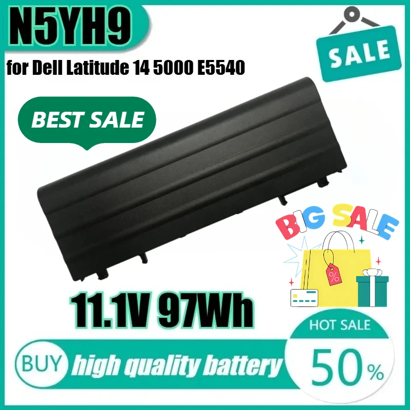 Новый высококачественный аккумулятор для ноутбука N5YH9 11,1 В 97 Втч для Dell Latitude 14 5000 E5540 E5440 VVONF VJXMC VV0NF 451-BBID
Новый высококачественный аккумулятор для ноутбука N5YH9 11,1 В 97 Втч для Dell Latitude 14 5000 E5540 E5440 VVONF VJXMC VV0NF 451-BBID