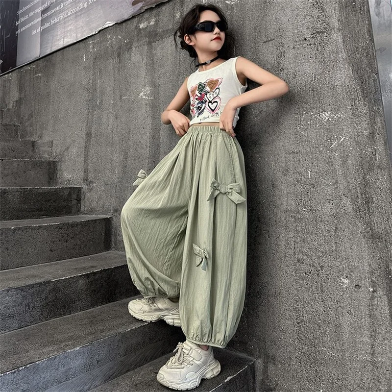 Girls summer pants 2024 new Chinese children Korean style casual pants 6-12 years old thin children loose pants
Girls summer pants 2024 new Chinese children Korean style casual pants 6-12 years old thin children loose pants