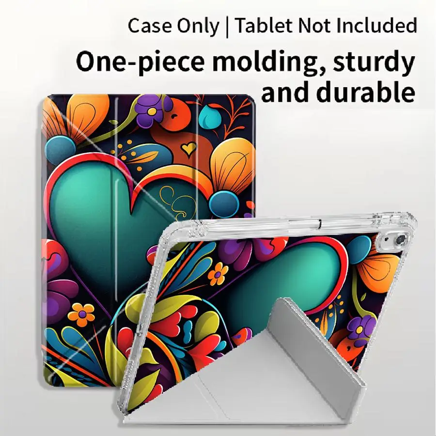 Tablet Case For iPad Mini 6 7 Pro 2025 Air 4 5 M3 M2 M4 11inch 11th 10th 9th 8th 7th 12.9inch Holder Cover Y-Fold Colorful Heart
Tablet Case For iPad Mini 6 7 Pro 2025 Air 4 5 M3 M2 M4 11inch 11th 10th 9th 8th 7th 12.9inch Holder Cover Y-Fold Colorful Heart