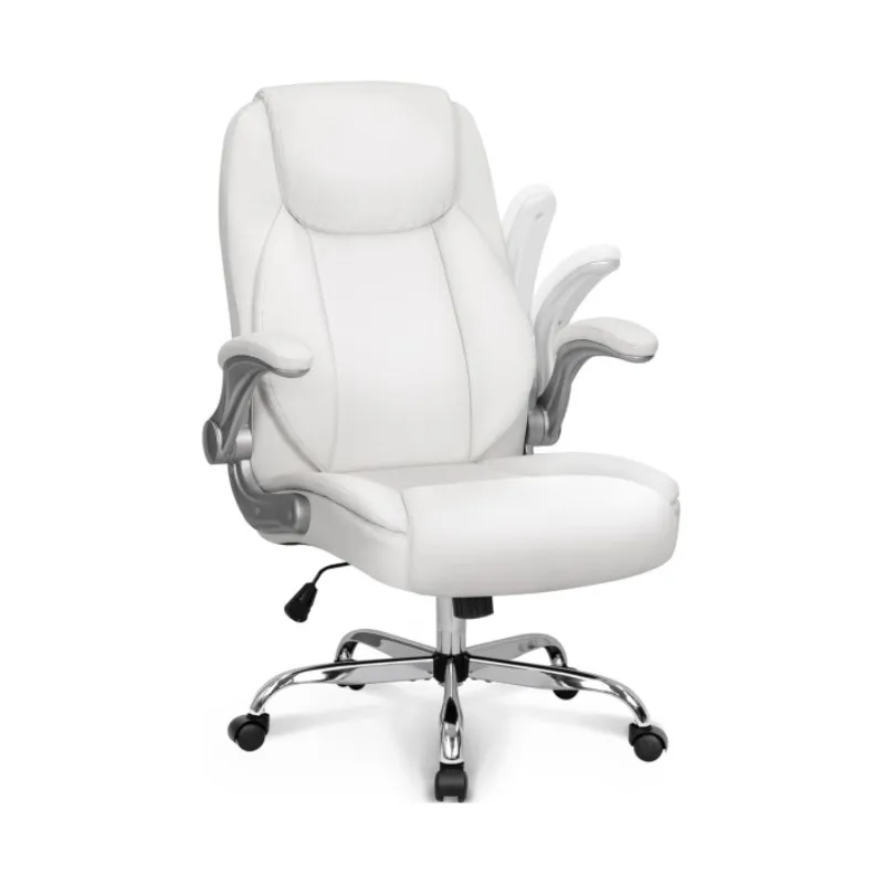 Ergonomic Office Chair PU Leather Adjustable Height Flip-up Armrests Lumbar Support Swivel Rolling Wheels Comfy for Home Gaming
Ergonomic Office Chair PU Leather Adjustable Height Flip-up Armrests Lumbar Support Swivel Rolling Wheels Comfy for Home Gaming