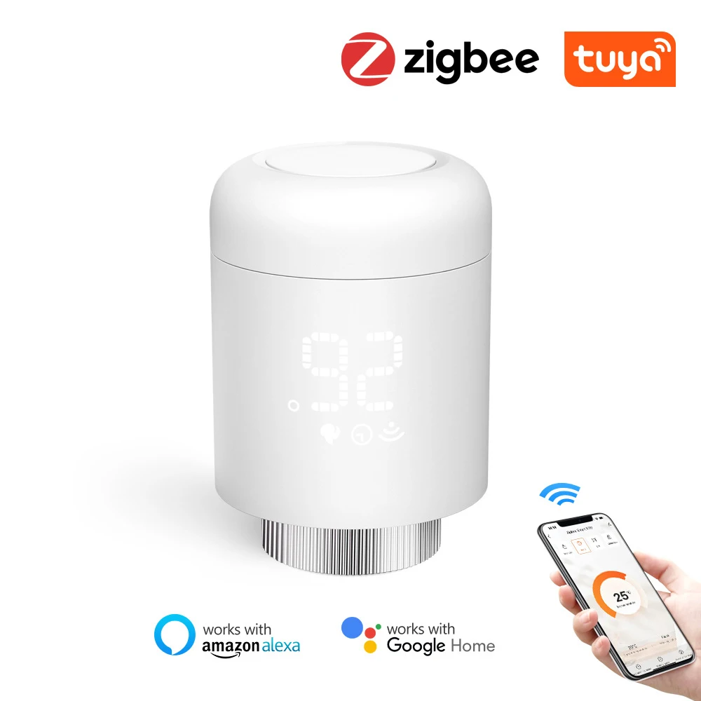 Tuya Zigbee Thermostatic Radiator Valves Intelligent Mobilephone App Control Home Heating Thermostat Temperature Controller
Tuya Zigbee Thermostatic Radiator Valves Intelligent Mobilephone App Control Home Heating Thermostat Temperature Controller
