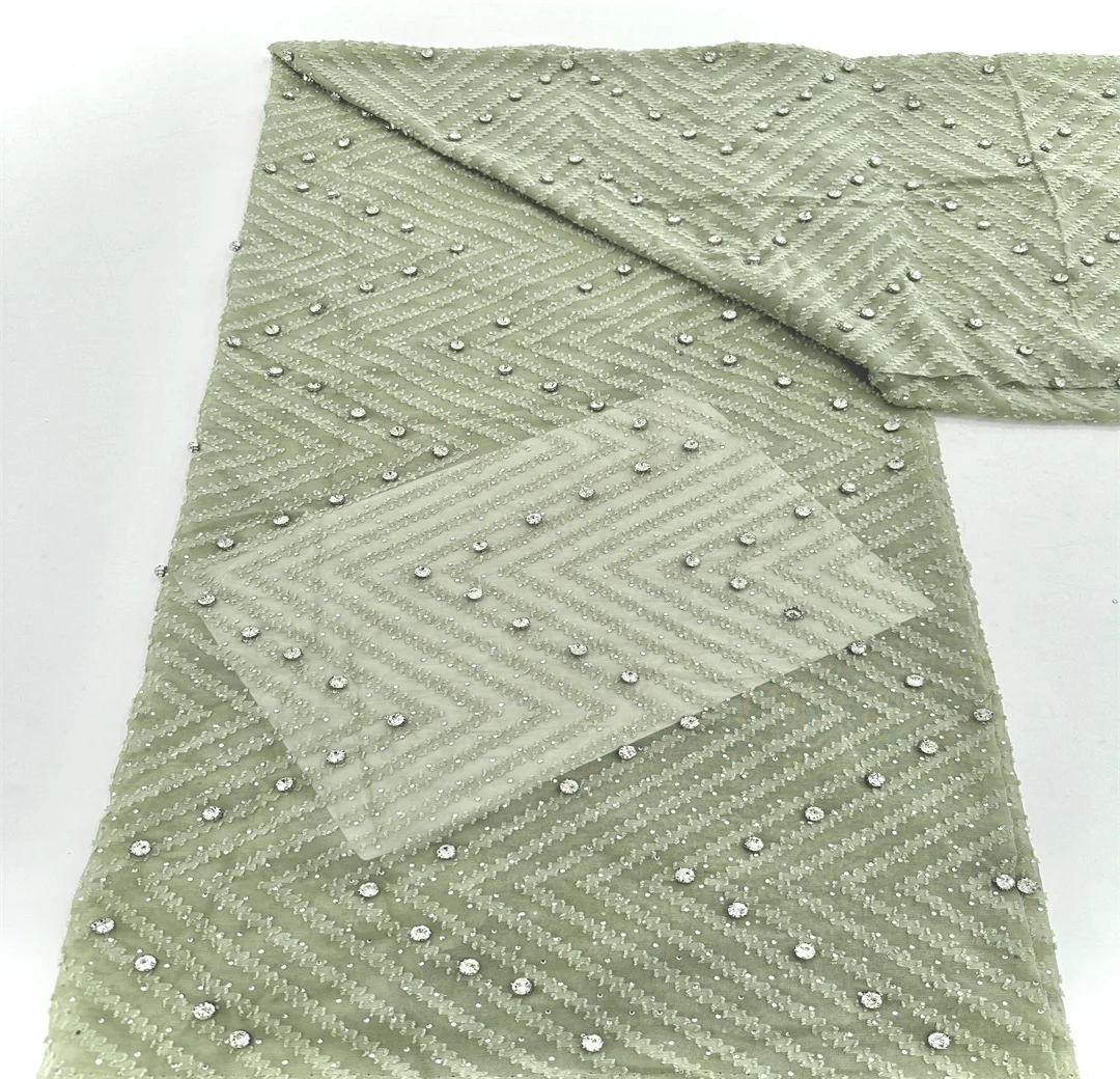 2025 African Stones Lace Fabric 5 Yards High Quality French Nigerian Groom Lace Fabric For Sewing Dress Wedding Party
2025 African Stones Lace Fabric 5 Yards High Quality French Nigerian Groom Lace Fabric For Sewing Dress Wedding Party