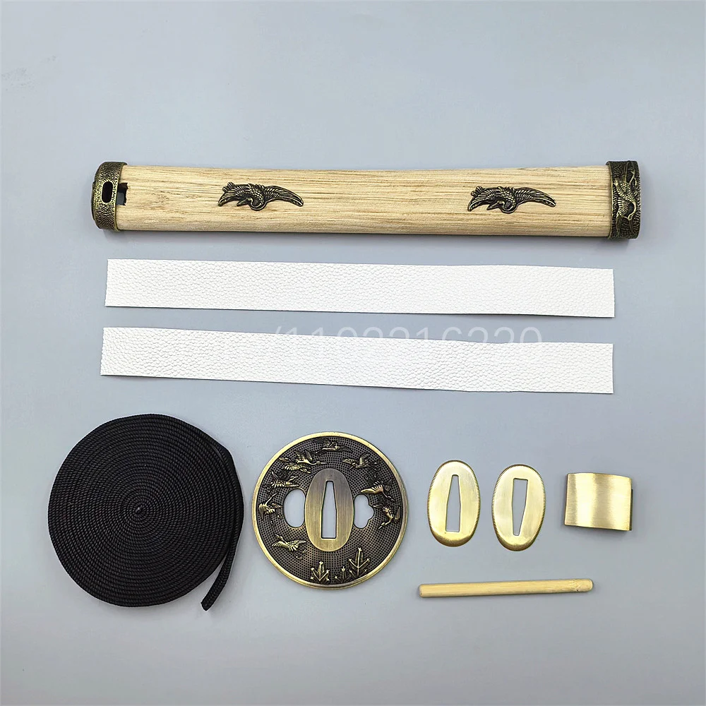 Unique DIY 26cm Wood Tsuka Handle Alloy Tsuba Handguard Brass Habaki Seppa For Real Japan Samurai Katana Sword FIttings New
Unique DIY 26cm Wood Tsuka Handle Alloy Tsuba Handguard Brass Habaki Seppa For Real Japan Samurai Katana Sword FIttings New