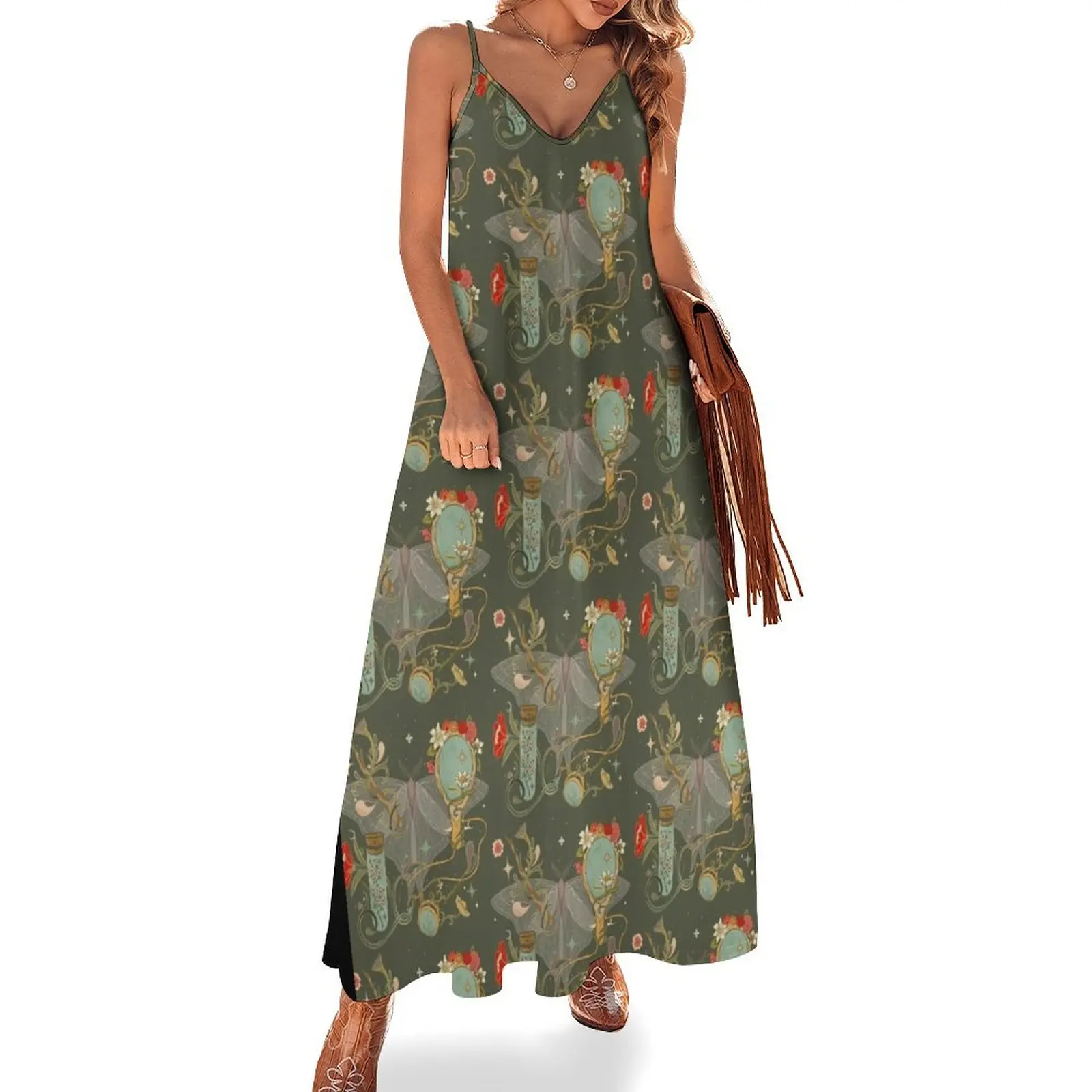 Mystical Vanity Sleeveless Dress Long dresses women clothing 2025 new arrivals Dress
Mystical Vanity Sleeveless Dress Long dresses women clothing 2025 new arrivals Dress