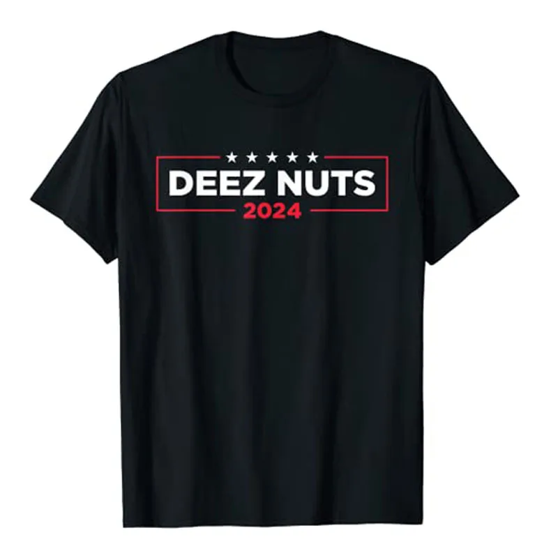 Deez Nuts 2024 - Humorous Meme Campaign Mens Womens Novelty T-Shirt Humor Funny Music Lover Dancer Graphic Tee Tops Jokes Outfit
Deez Nuts 2024 - Humorous Meme Campaign Mens Womens Novelty T-Shirt Humor Funny Music Lover Dancer Graphic Tee Tops Jokes Outfit