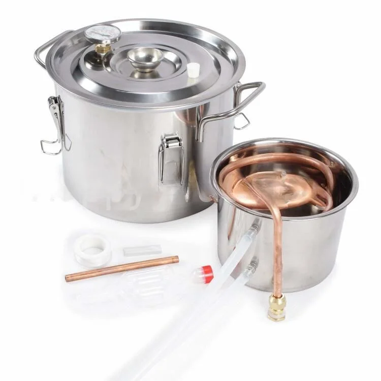 2Gal Water Wine Beer Alcohol Distiller Moonshine Alcohol Home DIY Brewing Kit Home Distiller Stainless Distiller Equipment
2Gal Water Wine Beer Alcohol Distiller Moonshine Alcohol Home DIY Brewing Kit Home Distiller Stainless Distiller Equipment