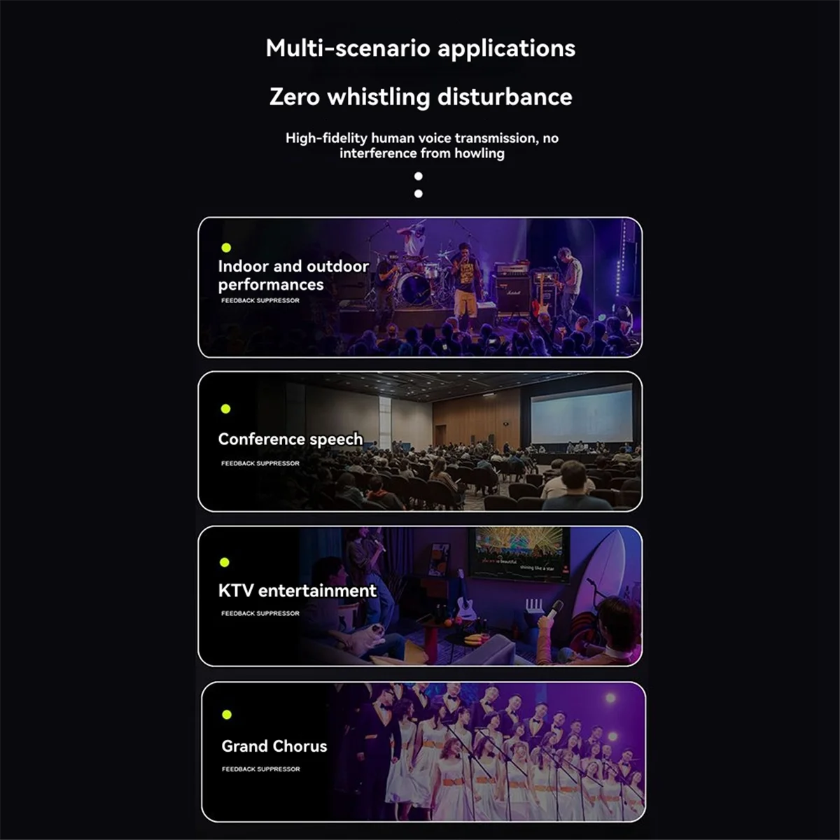 2025+4 Channels Microphone Anti-Howling Device, Front Stage Effector,Suppressor Frequency Shift Equalizer Black EU Plug 
2025+4 Channels Microphone Anti-Howling Device, Front Stage Effector,Suppressor Frequency Shift Equalizer Black EU Plug