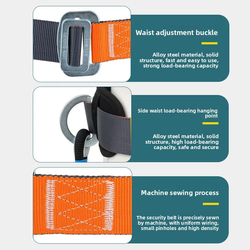 Single Waist Work Safety Belt High-altitude Harness Outdoor Rock Climbing Training Electrician Construction Safe Rope Hook Suits
Single Waist Work Safety Belt High-altitude Harness Outdoor Rock Climbing Training Electrician Construction Safe Rope Hook Suits