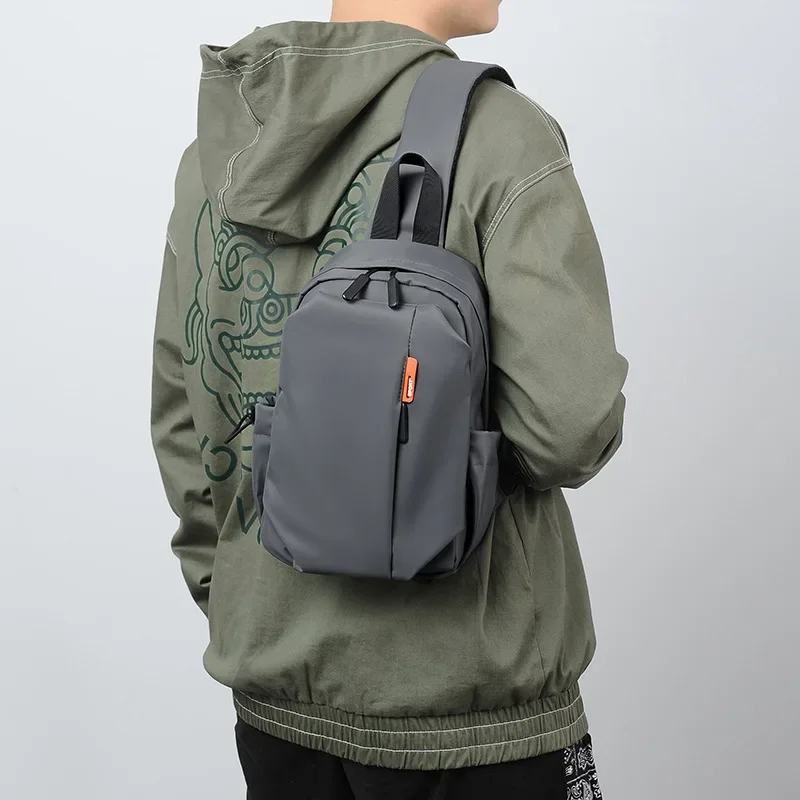 Men's Casual Shoulder Bag Waterproof Oxford Cloth Fashionable Travel Chest Bag Cycling Phone Bag Model Boys' Black Handbag
Men's Casual Shoulder Bag Waterproof Oxford Cloth Fashionable Travel Chest Bag Cycling Phone Bag Model Boys' Black Handbag