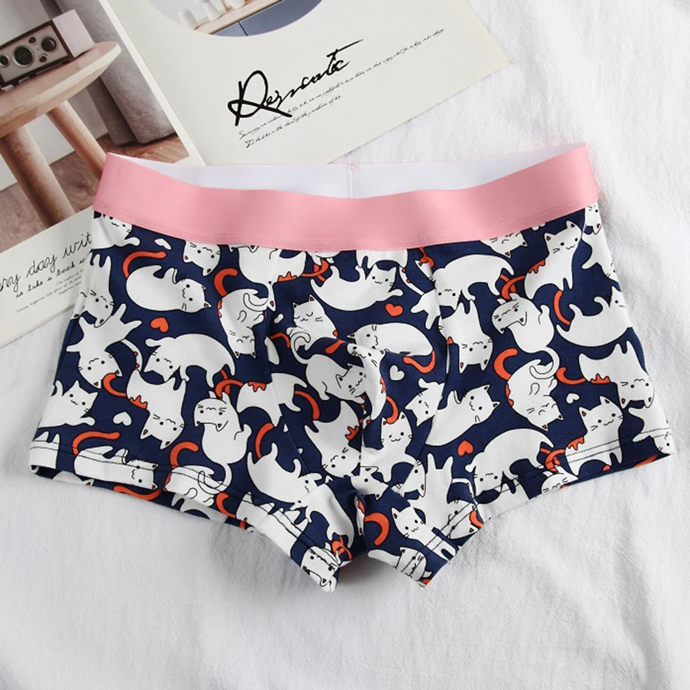 Cute Printing Men Fresh Shorts U Convex Pouch Boxer Briefs Underwear Cotton Silky Men's Swimming Trunks Breathable Underpants
Cute Printing Men Fresh Shorts U Convex Pouch Boxer Briefs Underwear Cotton Silky Men's Swimming Trunks Breathable Underpants