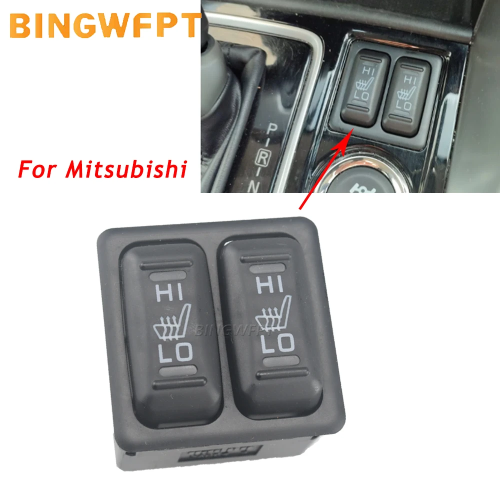 Seat Heater Switch HI/LO For Mitsubishi Outlander Eclipse Lancer ASX RVR Pajero Montero Sport Mirage L200 Triton Car Accessories
Seat Heater Switch HI/LO For Mitsubishi Outlander Eclipse Lancer ASX RVR Pajero Montero Sport Mirage L200 Triton Car Accessories