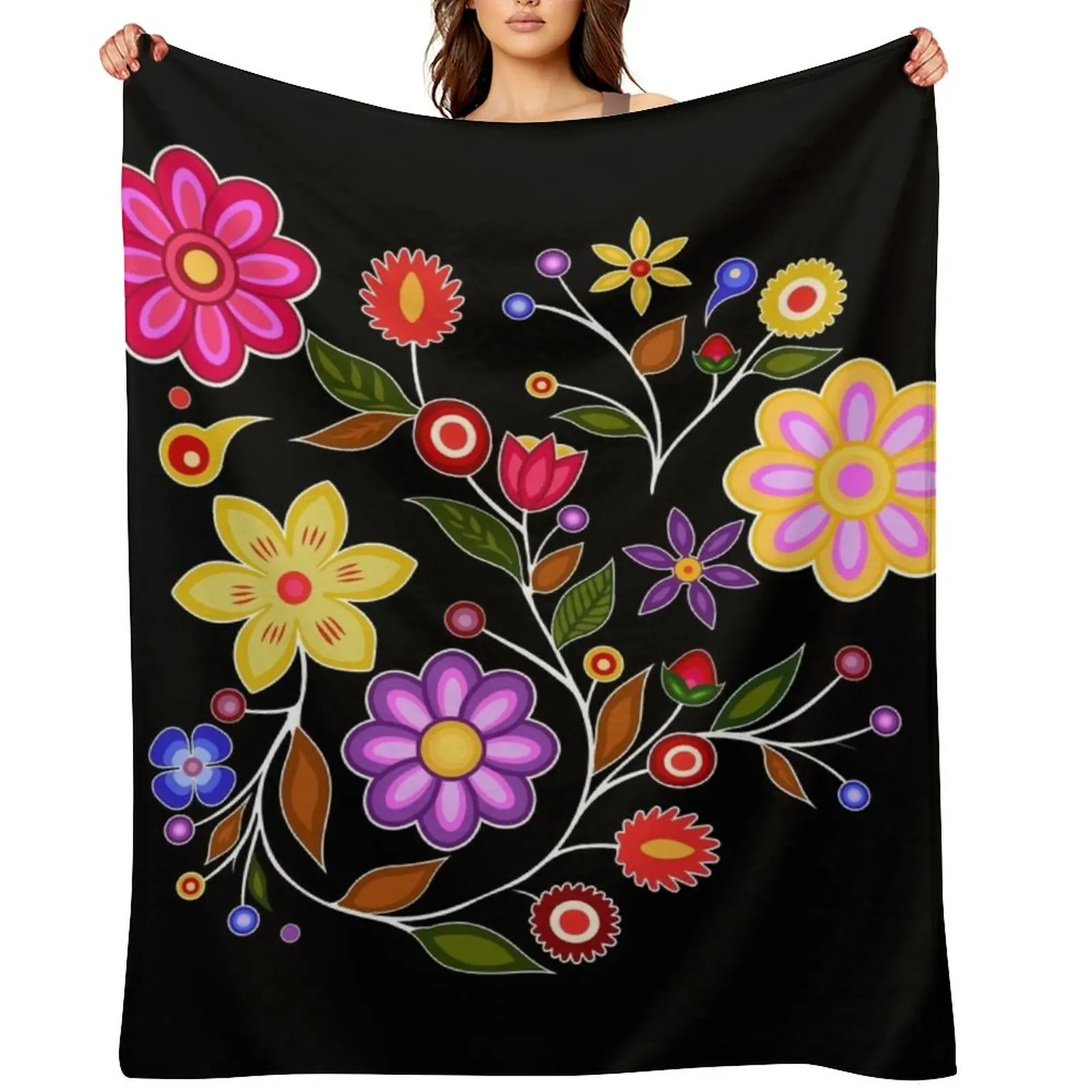 Ojibwe Native American Flowers Throw Blanket halloween Sofa Sofa Throw Bed covers Blankets
Ojibwe Native American Flowers Throw Blanket halloween Sofa Sofa Throw Bed covers Blankets