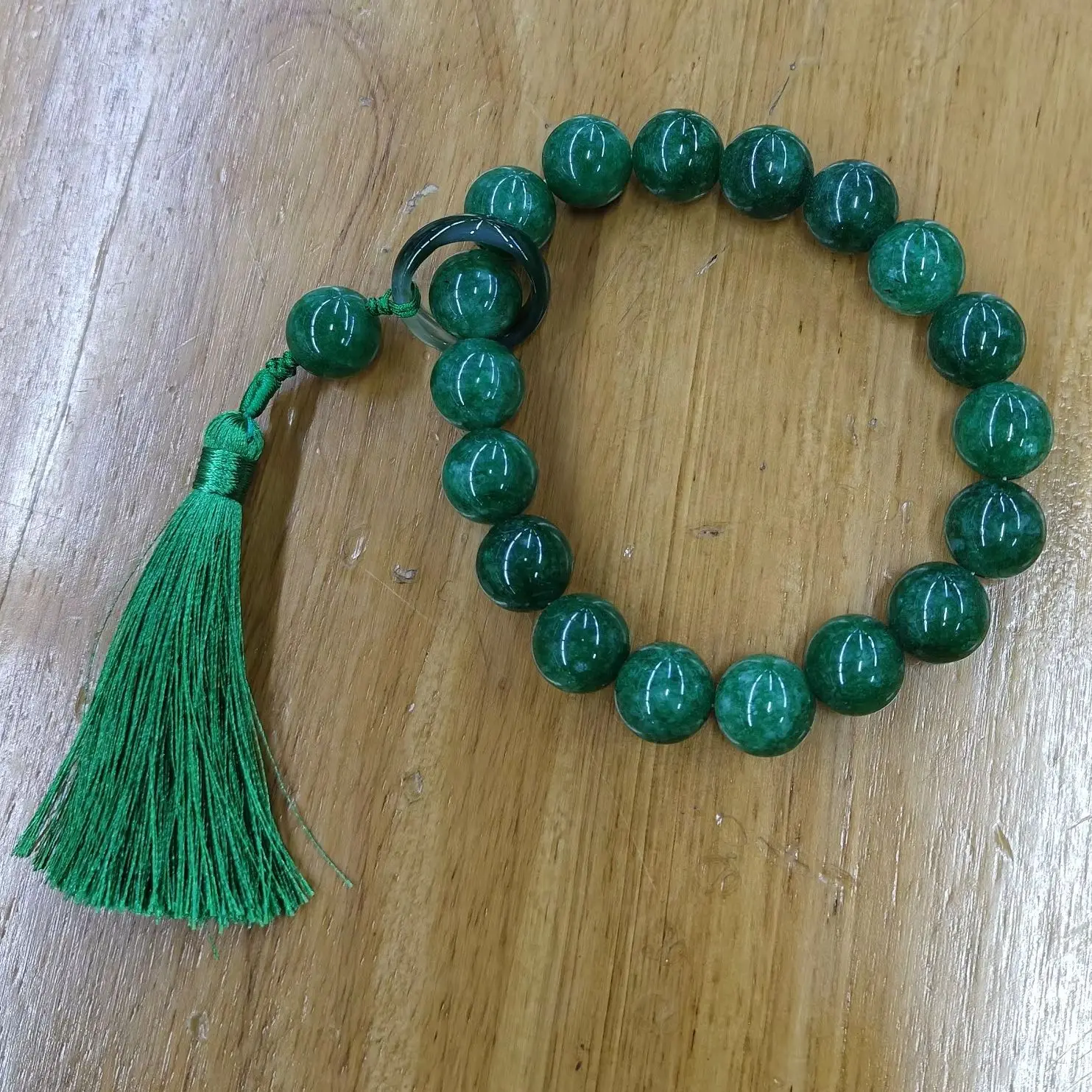 12mm Rare Jade Bead Bracelet with Tassel 12 Beads Exotic Customizable Popular Gorgeous Jewelry for All Occasions
12mm Rare Jade Bead Bracelet with Tassel 12 Beads Exotic Customizable Popular Gorgeous Jewelry for All Occasions