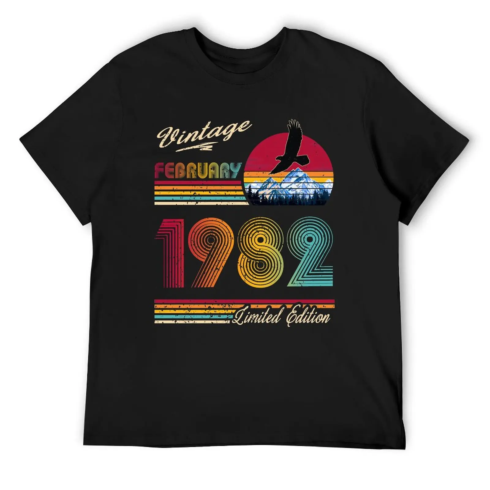 Vintage February 1982 Birthday T-Shirt Luxury man plain funny shirt cotton shirts men
Vintage February 1982 Birthday T-Shirt Luxury man plain funny shirt cotton shirts men