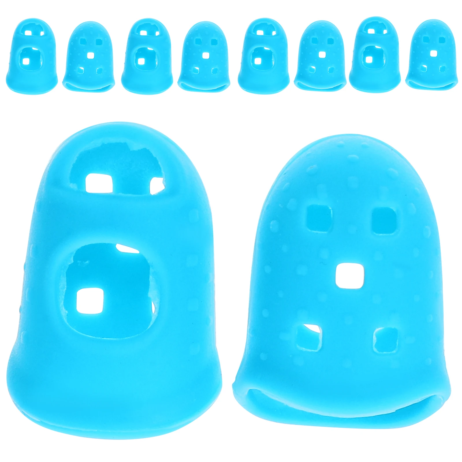 10 Pcs Guitar Finger Cots Silicone Protectors Comfortable Breathable Covers for Ukulele Practice Guitar Accessories
10 Pcs Guitar Finger Cots Silicone Protectors Comfortable Breathable Covers for Ukulele Practice Guitar Accessories