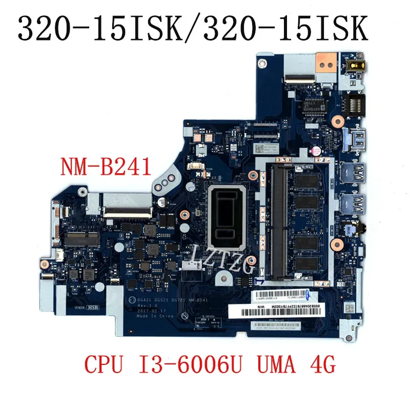 NM-B241 для Lenovo 320-15ISK/V320-17ISK, материнская плата для ноутбука, процессор I3-6006U UMA 4 ГБ FRU 5B20N86787, 100% протестировано, ОК
NM-B241 для Lenovo 320-15ISK/V320-17ISK, материнская плата для ноутбука, процессор I3-6006U UMA 4 ГБ FRU 5B20N86787, 100% протестировано, ОК