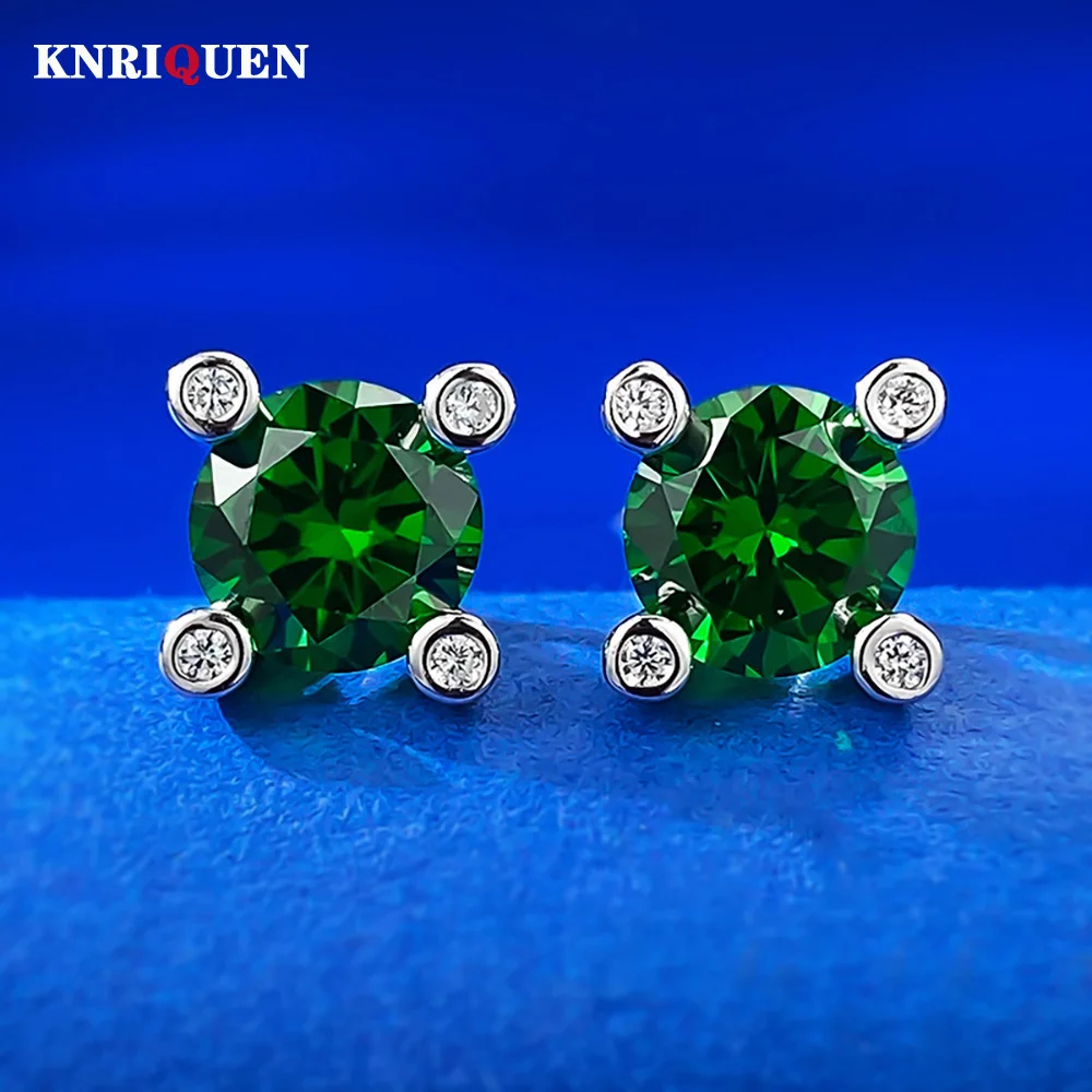 New Vintage 100% 925 Solid Silver 1ct Sapphire emerald Stud Earrings for Women Gemstone Wedding Party Fine Jewelry Female Gift
New Vintage 100% 925 Solid Silver 1ct Sapphire emerald Stud Earrings for Women Gemstone Wedding Party Fine Jewelry Female Gift