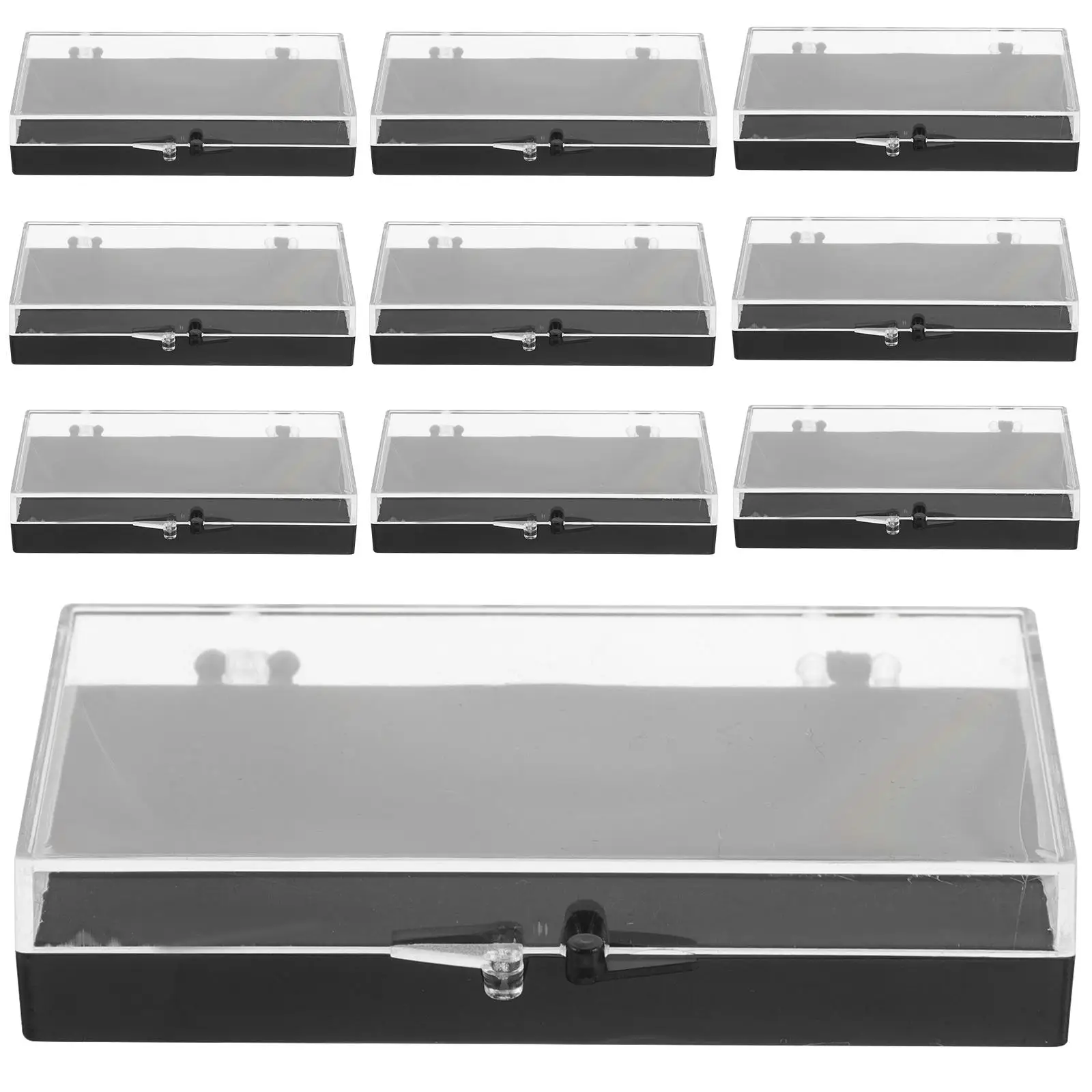 10 Pcs Badge Box Clear Boxes for Jewelry Ring Cases Display Small Travel Storage Organizer Plastic
10 Pcs Badge Box Clear Boxes for Jewelry Ring Cases Display Small Travel Storage Organizer Plastic