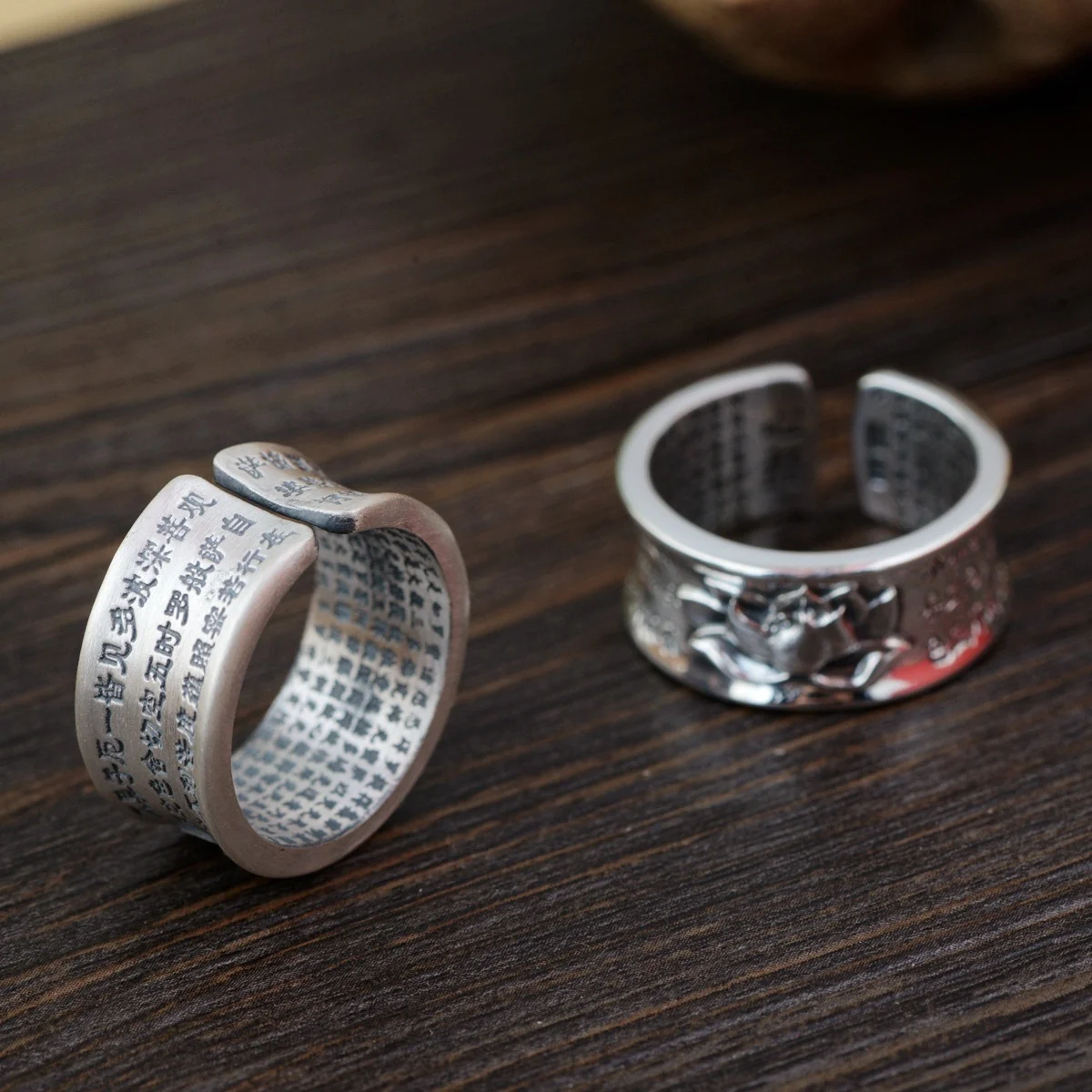 BOCAI NEW S925 Pure Silver Rings for Men Women Relief Heart Sutra Lotus Pattern Opening Ring Fine Choice Jewelry Wholesale
BOCAI NEW S925 Pure Silver Rings for Men Women Relief Heart Sutra Lotus Pattern Opening Ring Fine Choice Jewelry Wholesale