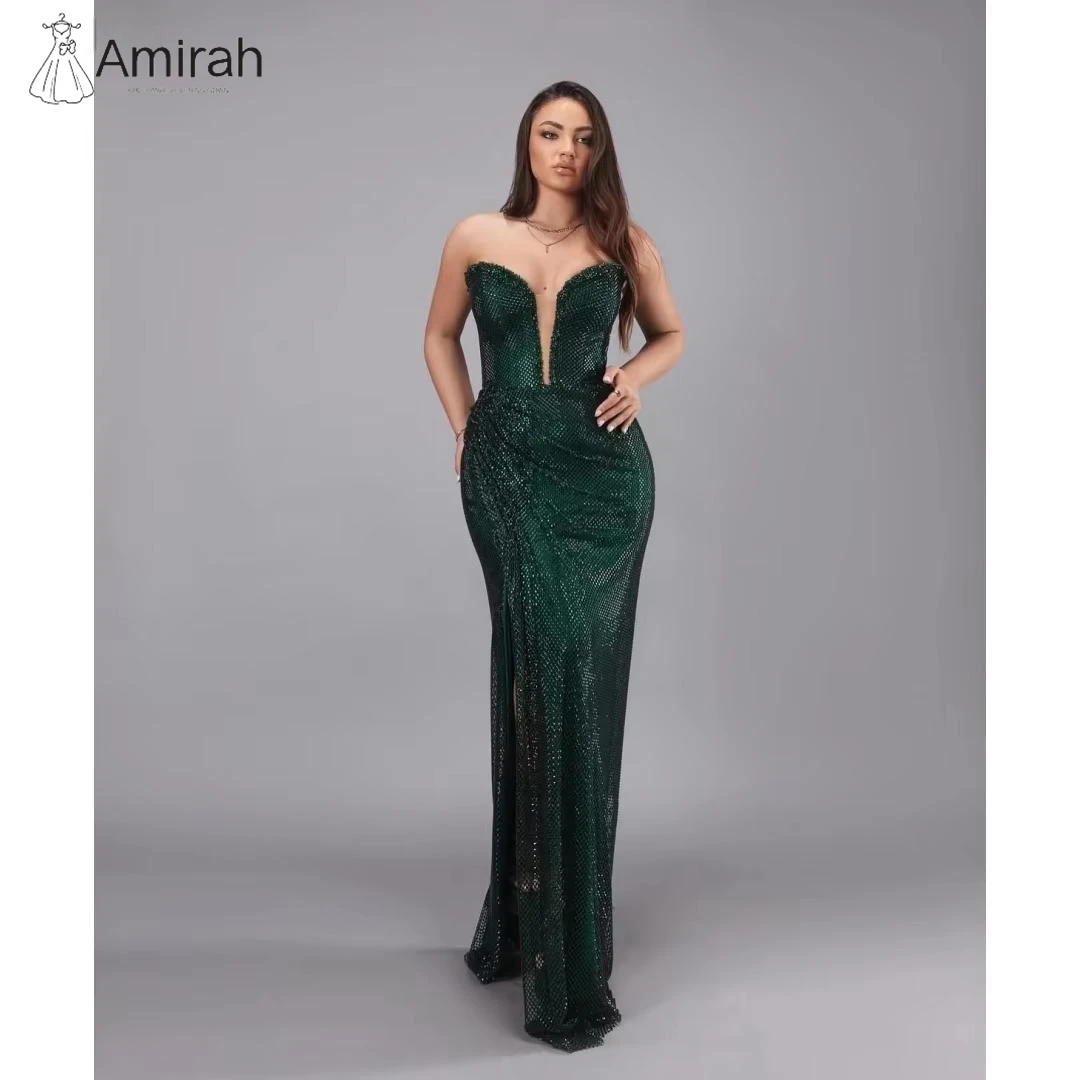 Amirah Custom Made Evening Dresses for Luxury Party Fish Tail Slit Elegant Long Dress Off-shoulder Sequins Prom Dress 2025 Woman
Amirah Custom Made Evening Dresses for Luxury Party Fish Tail Slit Elegant Long Dress Off-shoulder Sequins Prom Dress 2025 Woman