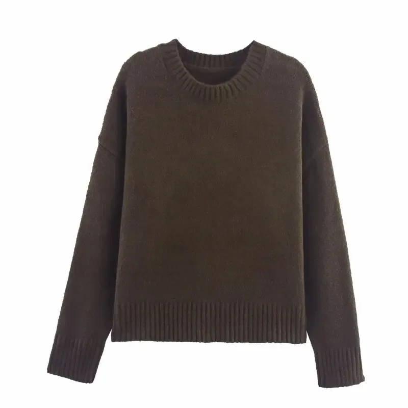 Lady O-neck Long Sleeves Sweater Simple Warm Winter Knitwear Soft Chic Female Tops Knitwear Ladies Pullover Woman Tops
Lady O-neck Long Sleeves Sweater Simple Warm Winter Knitwear Soft Chic Female Tops Knitwear Ladies Pullover Woman Tops