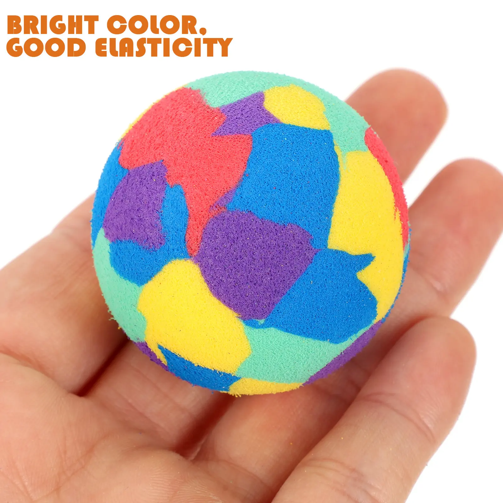 50Pcs Eva Bouncy Balls Lightweight High-Elasticity Colored Jumping Balls for Children Parties School Recess Autism Support
50Pcs Eva Bouncy Balls Lightweight High-Elasticity Colored Jumping Balls for Children Parties School Recess Autism Support