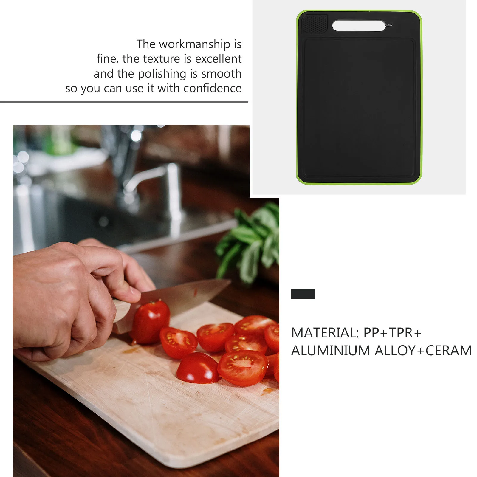 1Pcs Professional Thickened Cutting Board High Quality Material Smooth Polished Texture Versatile Kitchenware Accessory Cooking
1Pcs Professional Thickened Cutting Board High Quality Material Smooth Polished Texture Versatile Kitchenware Accessory Cooking