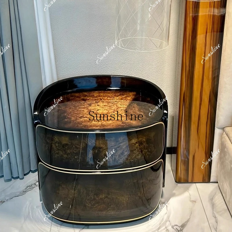 Italian light luxury bedroom high-end bedside table porch locker FT
Italian light luxury bedroom high-end bedside table porch locker FT