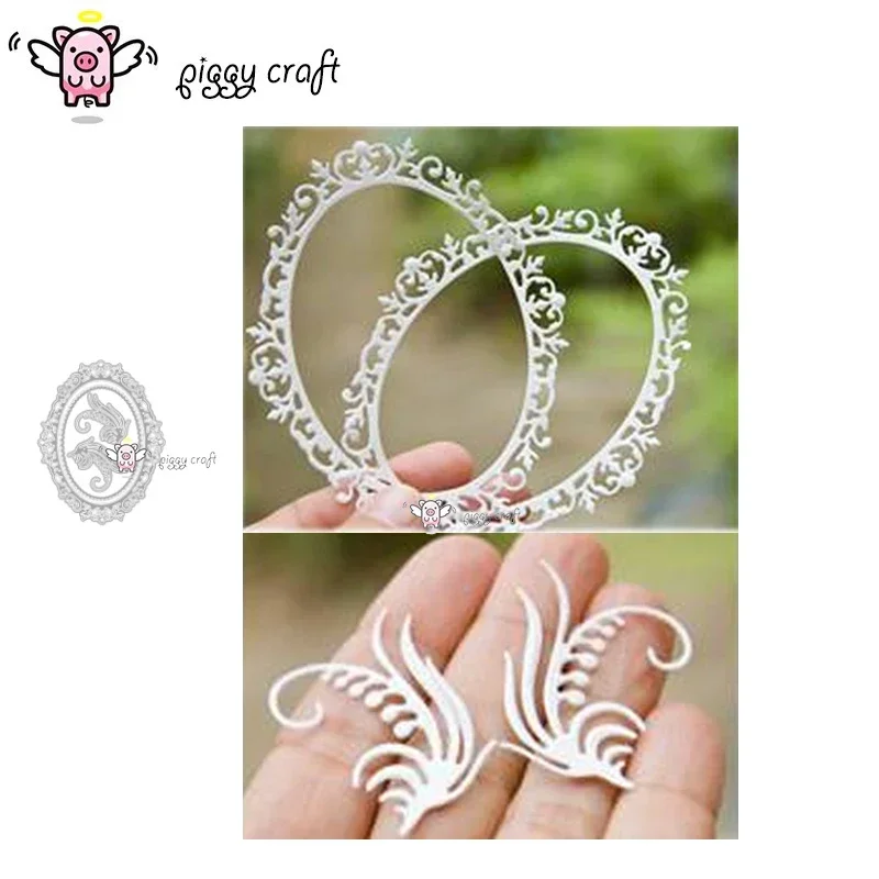 Piggy Craft metal cutting dies cut die mold Flowers vine oval frame Scrapbook paper craft knife mould blade punch stencils dies
Piggy Craft metal cutting dies cut die mold Flowers vine oval frame Scrapbook paper craft knife mould blade punch stencils dies