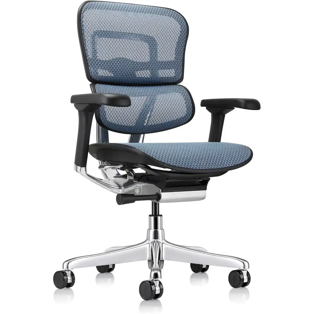 High Back Mesh Office Chair with Tension, Lock, Angle, Height, Synchro, Seat, Arm Adjustments, Blue
High Back Mesh Office Chair with Tension, Lock, Angle, Height, Synchro, Seat, Arm Adjustments, Blue