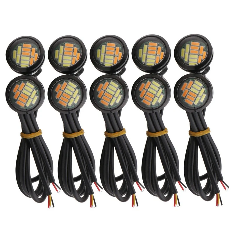 10 шт. 12 в 23 мм двухцветный переключатель 4014 Smd 12 светодиодов Drl орлиный глаз дневное освещение автомобильный двигатель освещение
10 шт. 12 в 23 мм двухцветный переключатель 4014 Smd 12 светодиодов Drl орлиный глаз дневное освещение автомобильный двигатель освещение