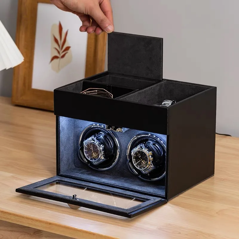 HighTop Automatic Watch Winder Luxury Jewelry Box Quiet Japanese Mabuchi Motor Adjustable Modes with Jewelry Storage Case Boxes
HighTop Automatic Watch Winder Luxury Jewelry Box Quiet Japanese Mabuchi Motor Adjustable Modes with Jewelry Storage Case Boxes