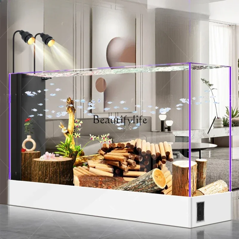 LD33Fish Tank Aquarium Super White Glass Living Room Self-Circulation Change Water Floor Screen Partition
LD33Fish Tank Aquarium Super White Glass Living Room Self-Circulation Change Water Floor Screen Partition