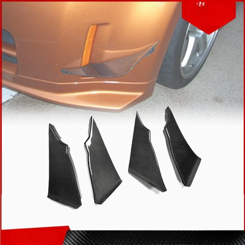 Suitable for Nissan 350Z carbon fiber modified devil Z33 front bumper wind blade side spoiler blade decoration
Suitable for Nissan 350Z carbon fiber modified devil Z33 front bumper wind blade side spoiler blade decoration
