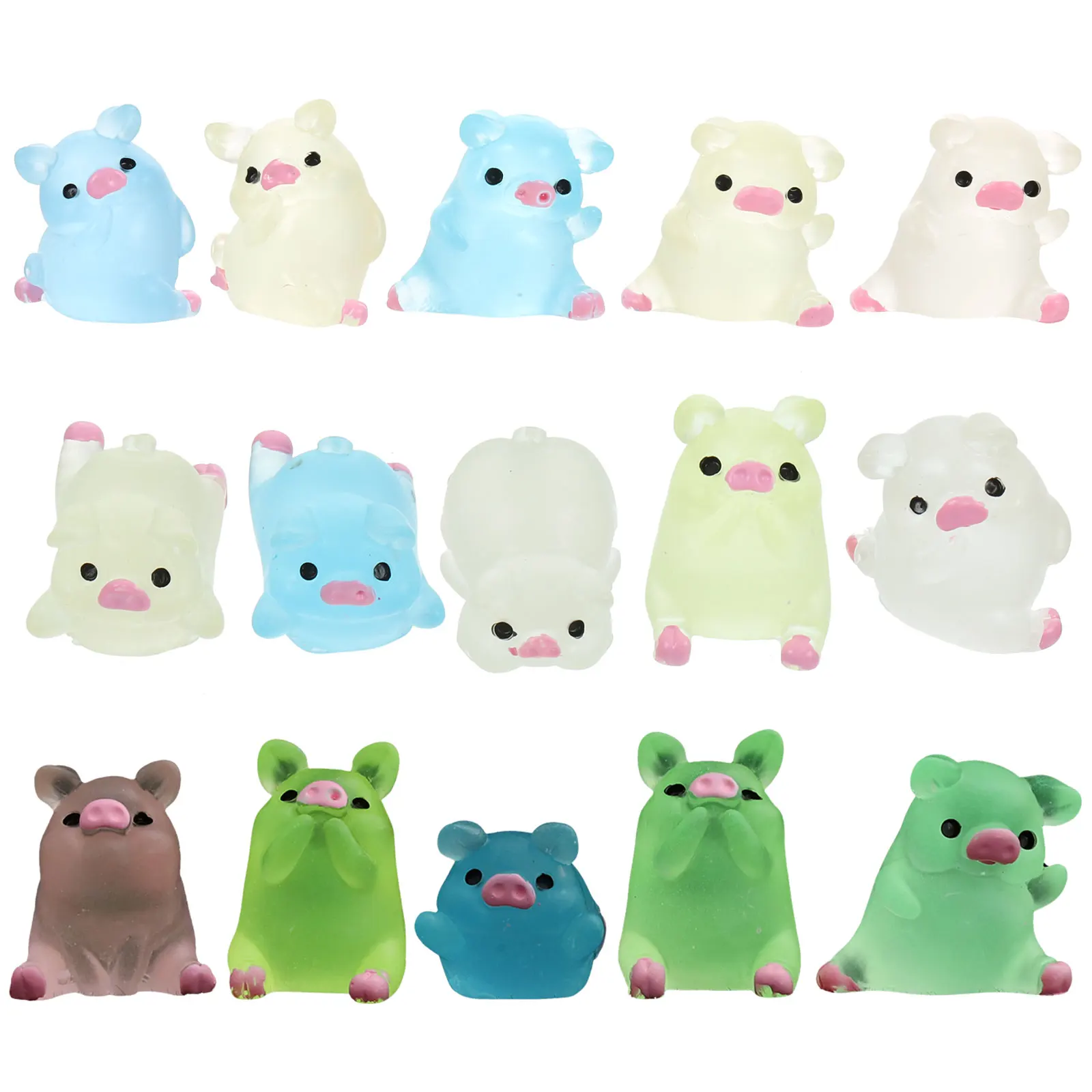 30 Pcs in Dark Pig Figurines Birthday Party Decorations Resin Crafts Nightlight Animal Garden Statues
30 Pcs in Dark Pig Figurines Birthday Party Decorations Resin Crafts Nightlight Animal Garden Statues