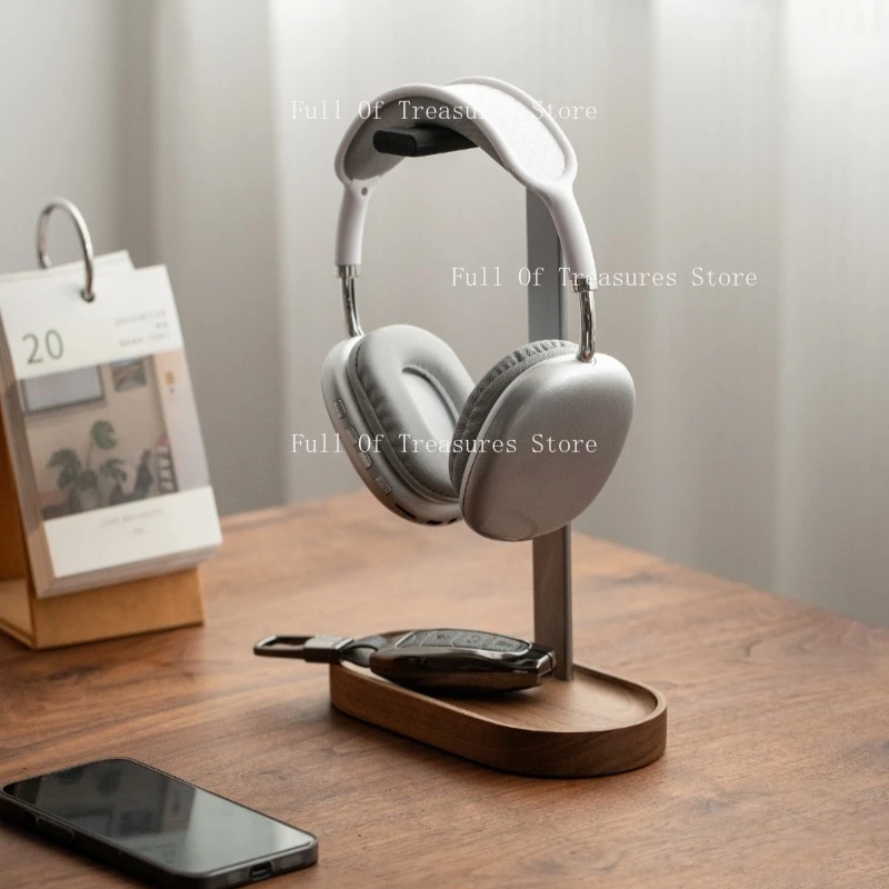 Solid Wood Headphone Holder Aluminum Alloy Metal Earphone Holder Creative Universal Hanging Earphone Holder Desktop Storage
Solid Wood Headphone Holder Aluminum Alloy Metal Earphone Holder Creative Universal Hanging Earphone Holder Desktop Storage
