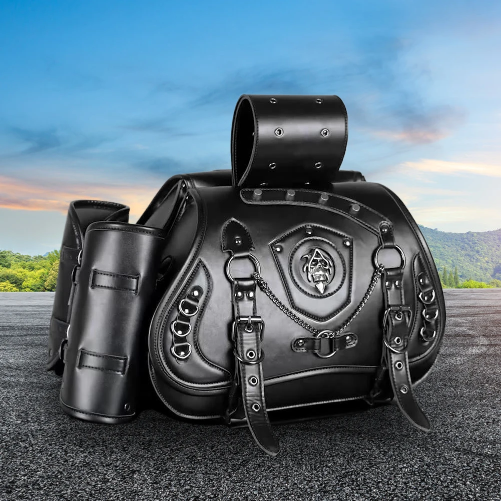 Пара мотоциклетных сумок на сиденье, большая вместимость, в стиле панк, водонепроницаемые, ретро-сумки для мотоциклов, подходят для различных моделей
Пара мотоциклетных сумок на сиденье, большая вместимость, в стиле панк, водонепроницаемые, ретро-сумки для мотоциклов, подходят для различных моделей