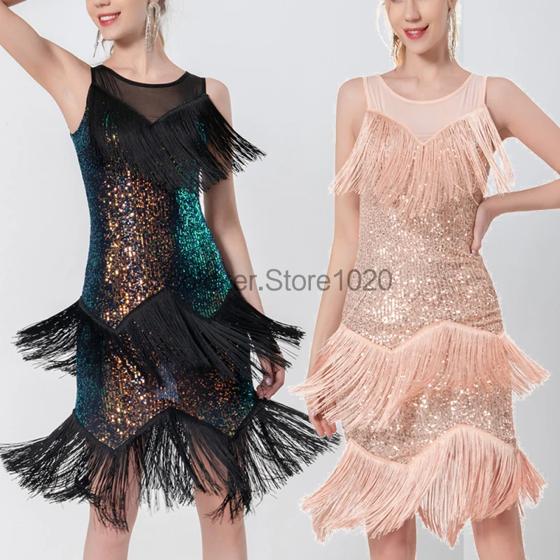 Women Latin Dance Dress Shiny Sequin Tassel Sleeveless Competition Clothing Rumba Cha Tango Samba Stage Performance Costumes
Women Latin Dance Dress Shiny Sequin Tassel Sleeveless Competition Clothing Rumba Cha Tango Samba Stage Performance Costumes